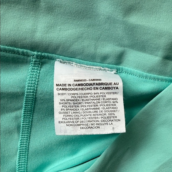 Nike Pickleball Aqua Tennis Skirt Skort XL Turquoise w Shorties - Picture 5 of 8